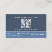 QR-Code Druckwäscher Power-Wash-Window-Cleaner Visitenkarte (Rückseite)