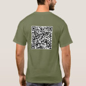 QR-Code: Durchs Leben Gebrochen, Durch Jesus Wiede T-Shirt (Rückseite)