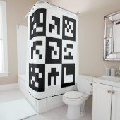 qr Code Duschvorhang (Beispiel)