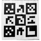 qr Code Duschvorhang (Vorderseite)