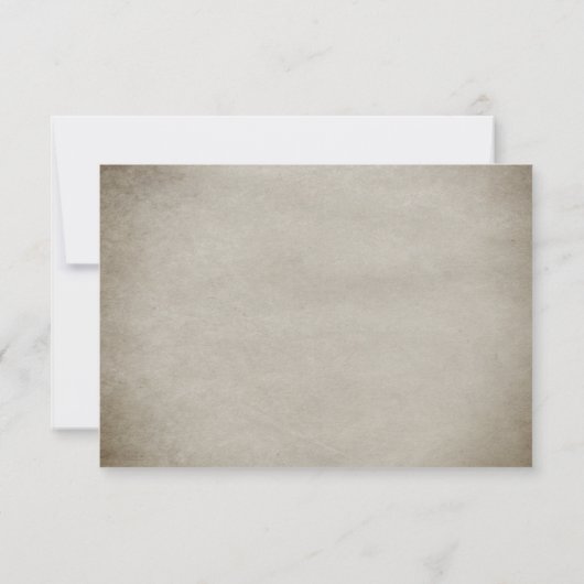 QR Code Dusty Blue Alice im Wunderland Wedding RSVP Karte (Rückseite)