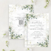 QR Code Dusty Eukalyptus Botanische Goldschmiede Einladung