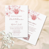 QR-Code | Dusty Pink White Wedding Einladung