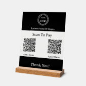 QR-Code-E-Wallet-Zahlung über mobile digitale Wall Acrylschild (Winkel)