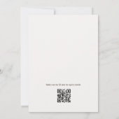 QR-Code Eine Braut bei einer Tini-Bit-Brautparty Einladung (Rückseite)