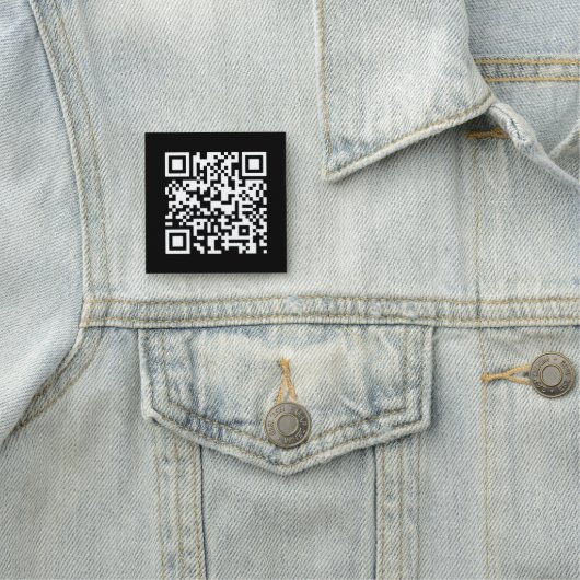 QR Code Einfach klar und Minimalistisch modern Namensschild (Beispiel)