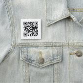 QR Code Einfach klar und Minimalistisch modern Namensschild (Beispiel)