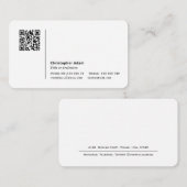 QR-Code, einfach, modern und beruflich Visitenkarte (Vorne/Hinten)
