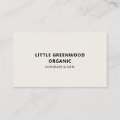 QR-Code Einfach moderner minimaler neutraler Insta Visitenkarte (Rückseite)