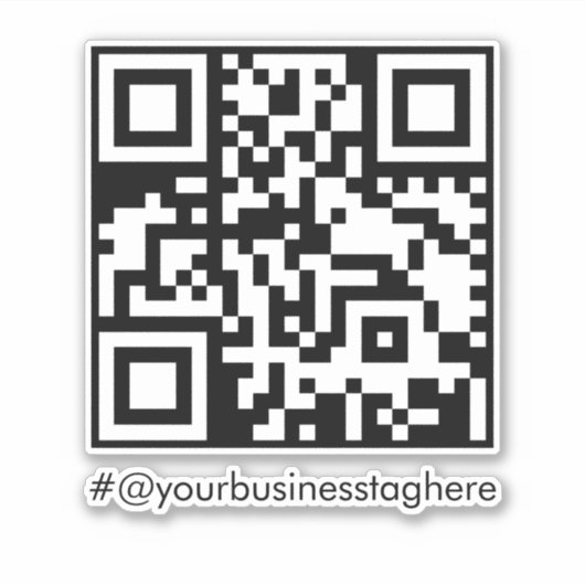 QR-Code Einfache Bezeichnung Geschäftsfahrzeug-Dek Aufkleber (Vorderseite)