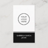 QR-Code Einfache Logo-Visitenkarte Visitenkarte (Vorderseite)