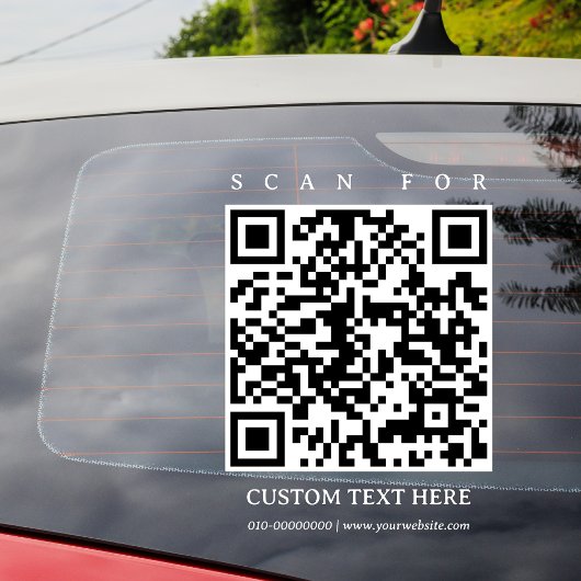 QR-Code Einfache Minimalistische Tore für Lkw Fensteraufkleber