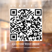 QR-Code Einfache Minimalistische Tore für Lkw Fensteraufkleber (Blatt 2)