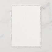 QR-Code Einfache moderne Imitate an der Kante gekl Begleitkarte (Rückseite)