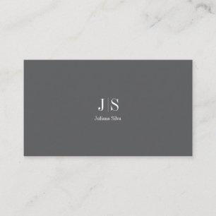 QR Code Einfache moderne Minimal-Grau-Instagram Visitenkarte