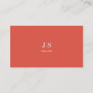 QR Code Einfache moderne Minimal Red Instagram Visitenkarte
