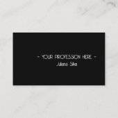 QR Code Einfache moderne Minimal-Schwarz-Instagram Visitenkarte (Rückseite)