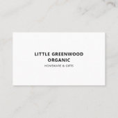 QR Code Einfache moderne minimale weiße Instagramm Visitenkarte (Rückseite)