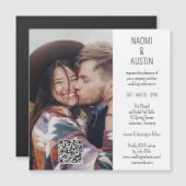 QR-Code Einfaches Foto Einzigartiges All-In-One-Ho Magneteinladung (Vorne/Hinten)