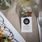 QR-Code Einfaches Foto und Logo-Schwarz Visitenkarte