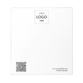 QR-Code Einfaches Notepad Notizblock (Vorderseite)