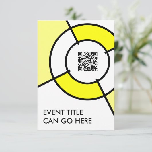 QR-Code Einladung (Stehend Vorderseite)