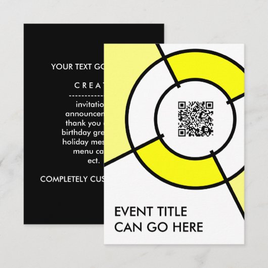QR-Code Einladung (Vorne/Hinten)