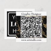 QR-Code Einladung für Geschäftstreffen (Vorne/Hinten)