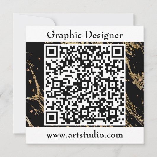 QR-Code Einladung für Geschäftstreffen (Vorderseite)