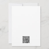 QR-Code Einladung für Hochzeiten von weißem Blumen (Rückseite)