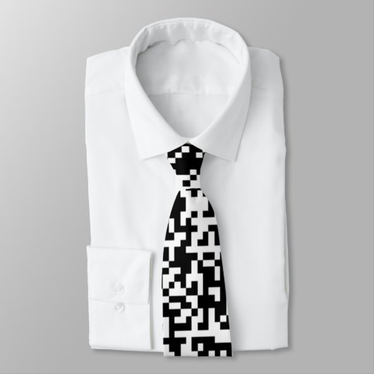 QR-Code Einzigartig für Ihre eigene Design-Krawatt Krawatte (Gebunden)