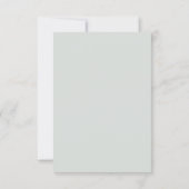QR Code Elegant Eukalyptus Greenerity Wedding RSVP Karte (Rückseite)