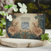 QR Code Elegante Arch Art Nouveau Hochzeit Begleitkarte