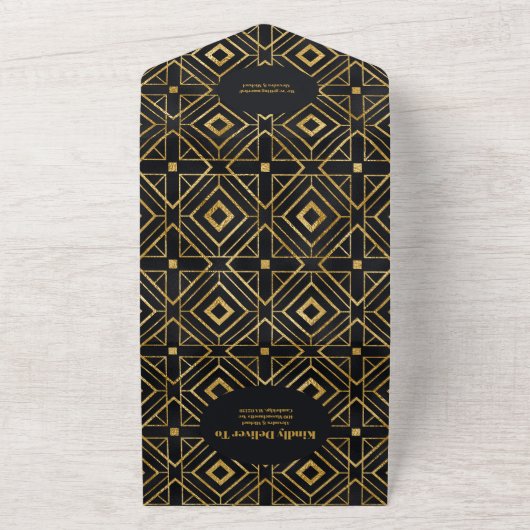 QR-Code Elegante Hochzeitsfeier All In One Einladung (Außenbereich)