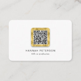 QR-Code elegante moderne Gold trendig stilvoll  Visitenkarte