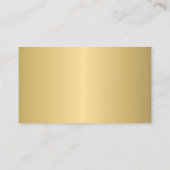 QR-Code: elegantes berufliches Goldlogo Visitenkarte (Rückseite)