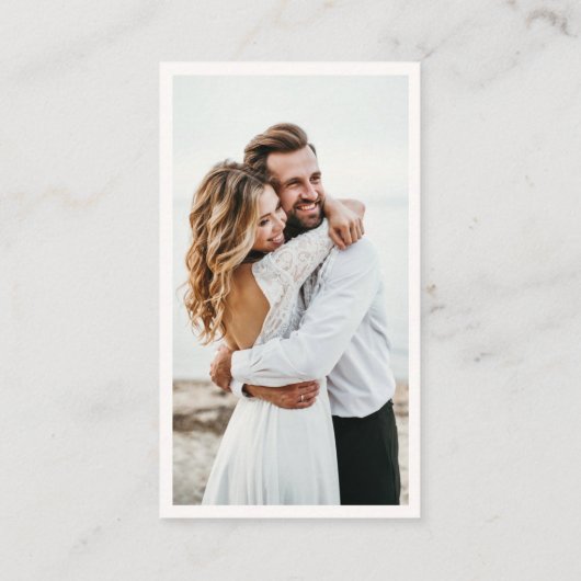 QR Code elegantes Foto Online-UAWG-Gehäuse Begleitkarte (Rückseite)