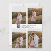 QR-Code Elegantes Minimalistisches Script 5 Foto H Save The Date (Rückseite)