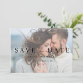 QR-Code Elegantes Vellum Overlay 3 Foto Verlobung Save The Date (Stehend Vorderseite)