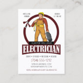 QR-Code Elektrischer Lichter Coole moderne rustika Visitenkarte (Vorderseite)