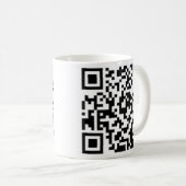 QR Code Entwurfs-Kaffeetasse am besten auf Kaffeetasse (VorderseiteRechts)
