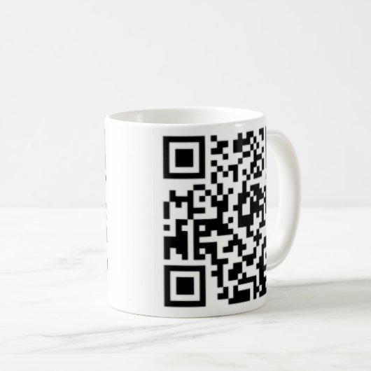 QR Code Entwurfs-Kaffeetasse am besten auf Kaffeetasse (VorderseiteRechts)