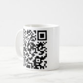 QR Code Entwurfs-Kaffeetasse am besten auf Kaffeetasse (Vorderseite Links)