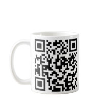 QR Code Entwurfs-Kaffeetasse am besten auf