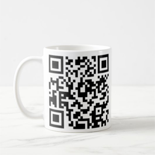 QR Code Entwurfs-Kaffeetasse am besten auf Kaffeetasse (Links)