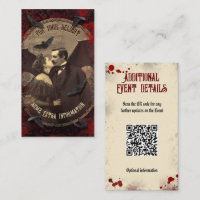 QR-Code Ereignisdetails Halloween Romantischer Dra
