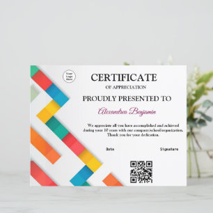 Qr Code Erreichbarkeit Wertschätzung Gold-Rot-Logo