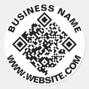 QR-Code erstellen - Einfache Round 20 Stickers
