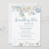 QR Code Etwas Blaues, bevor ich Brautparty mache Einladung (Vorderseite)