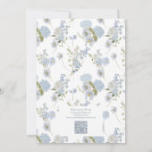 QR Code Etwas Blaues, bevor ich Brautparty mache Einladung (Rückseite)